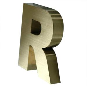 Quality Vintage Large Non-Illuminated 3D Alphabet Metal Letter Signs with 30 C Working Lifetime wholesale