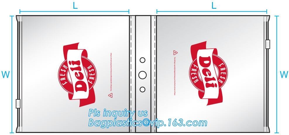 10 1/2" x 8" Plastic Deli Saddle Bag with Seal Top 1000 / Case - Plain, Saddle Slider Zipper Bags, bagplastics, bagease