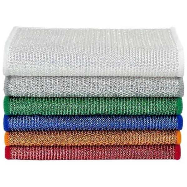 KILINE Kitchen Supplies Microfiber Wire Dishcloth Multifunctional Non-Scratch