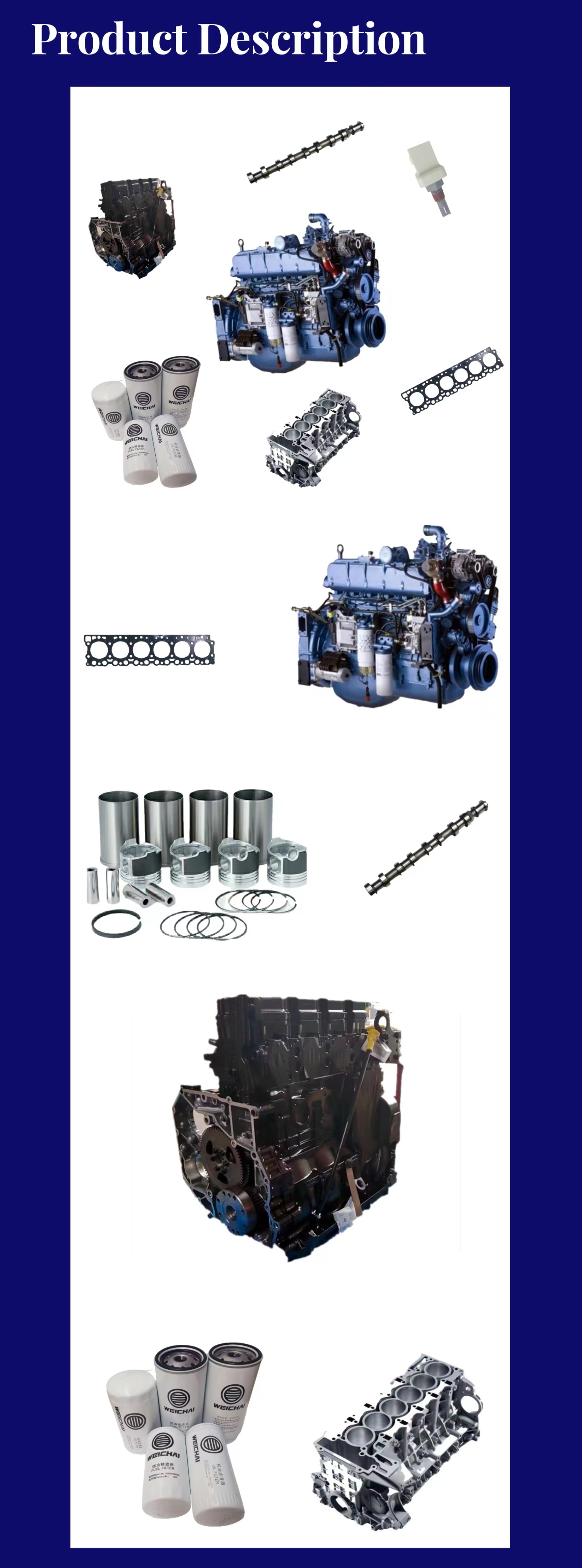 Cummins Engine Parts for Dongfeng Truck 3969562 3285949 4946586 4936081 4934862 4896421 4932210 4955229 4955230 6BT 4BT