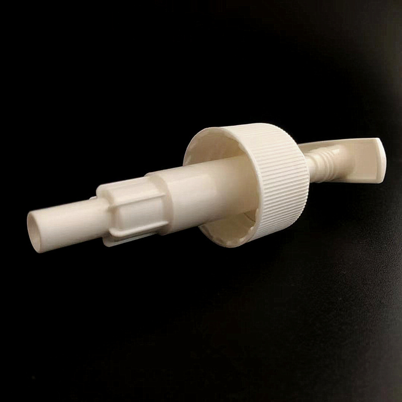 28/410 Plastic Ribbed Closure Lotion Pump in White