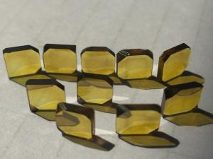 Quality JSD23 MCD Yellow Diamond Plate 1.0mm - 6.0mm Near Square Shape wholesale