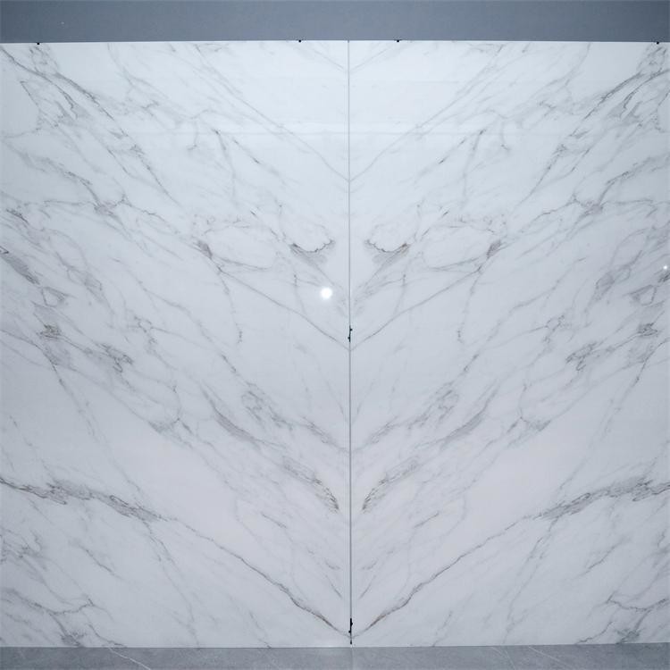 3200x1600mm Polished Glazed Porcelain Sintered Stone Slab Tile For Bedroom Wall Decoration