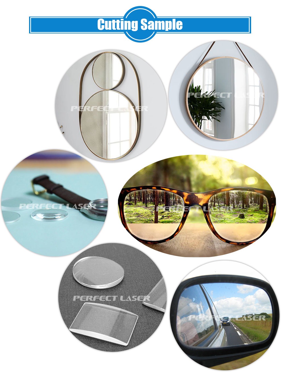 ​Professional Small Mirror Glass Circle Oval Deep Processing Air Table CNC Automatic Glass Cutting Machine