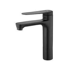 Quality Single Hole matte black sink faucet Brass Material Polished Surface Finish wholesale
