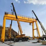 Electric Single Girder Rail Traveling Gantry Crane 20 Ton With Hoist