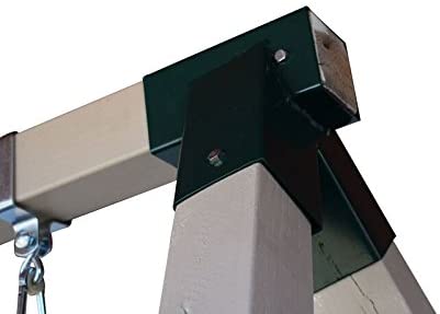 Silver Finish Swing Set Bracket with All Mounting Hardware Middle Bracket