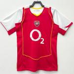 Red Retro Soccer T Shirts White Sleeve Football Retro Jersey