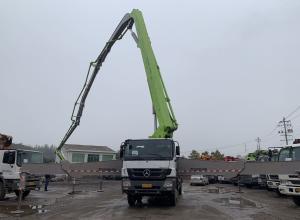 Quality Used Concrete Trailer Pump Zoomlion Benz 56m 150 M3/H wholesale