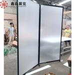 Aluminum Frame Acrylic Partition Screen Mobile Restaurant Clear Polycarbonate