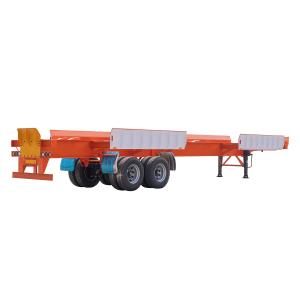 Quality Steel Skeleton Container Chassis Semi Trailer with Bogie Suspension 1310mm Wheel Base wholesale