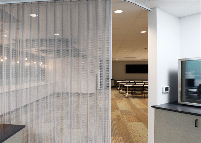 5x5mm Movable Mesh Screen Curtain Stainless Steel Decorative Wire For Hotel Window