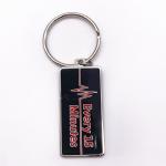 Two Sides Souvenir Keyrings , Silver Nickel Plated Personalised Promotional