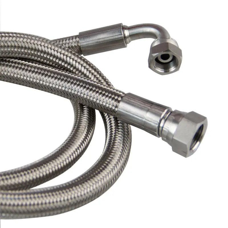 Braided Metal Hose Pipe Reel Nozzle And Fittings Spray Bernini