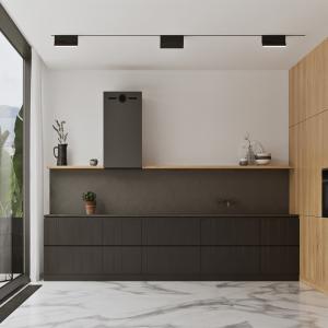 Quality Unique Contemporary Design Matte Black Kitchen Cabinets PVC Kitchen Cabinets wholesale