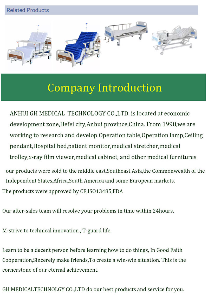 Foldable Nursing Medical Hospital Beds Multifunctional Manual For Patients