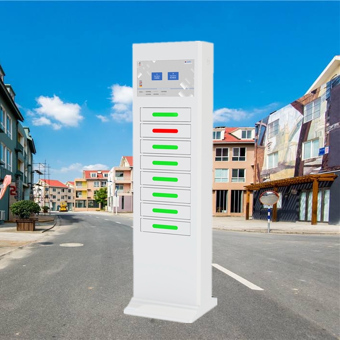 Stand Alone Smart Cell Phone Charging Stations For Shopping Mall Station