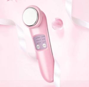 Quality Blue Red Light Handheld Face Cleaning Device , Ultrasound Facial Home Device wholesale