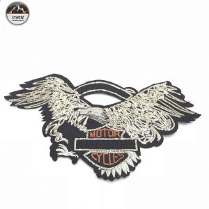 Quality Personalized Sequined Embroidered Eagle Patches Cartoons Image For Clothing wholesale