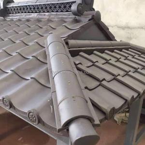 Quality Matt Traditional Clay Roof Tiles 220mm Plain Asian Style Roof Tiles wholesale