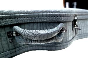 Quality Music Instrument Wooden Guitar Case Colorful Fabric For Acoustic Guitar Case wholesale