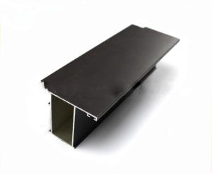 Quality Black Color Aluminium Door Profiles Square ， Aluminum Round For Sliding Glass Door wholesale