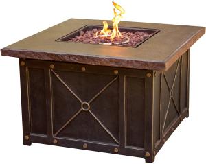 Quality Customized Size Square Gas Brazier Gas Square Fire Pit Outdoor Furniture wholesale