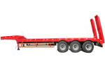 AND9408TDP 600-100 Ton Heavy Duty Flated Bed 3 Axles Gooseneck Trailer Lowbed