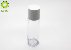 Quality Clear Round PETG Material Empty Conditioner Bottle 110ml With White Screw Cap wholesale