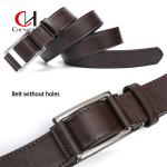 130cm Length Men's Leather Belt Non Perforated Export Business Belt PU