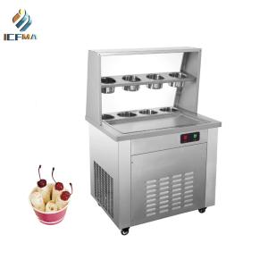 Quality Commercial Fried Ice Cream Roll Maker Machine Double Pans wholesale