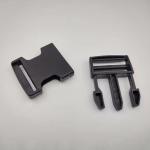 15mm To 51mm Black Backpack Plastic Buckle L Shaped