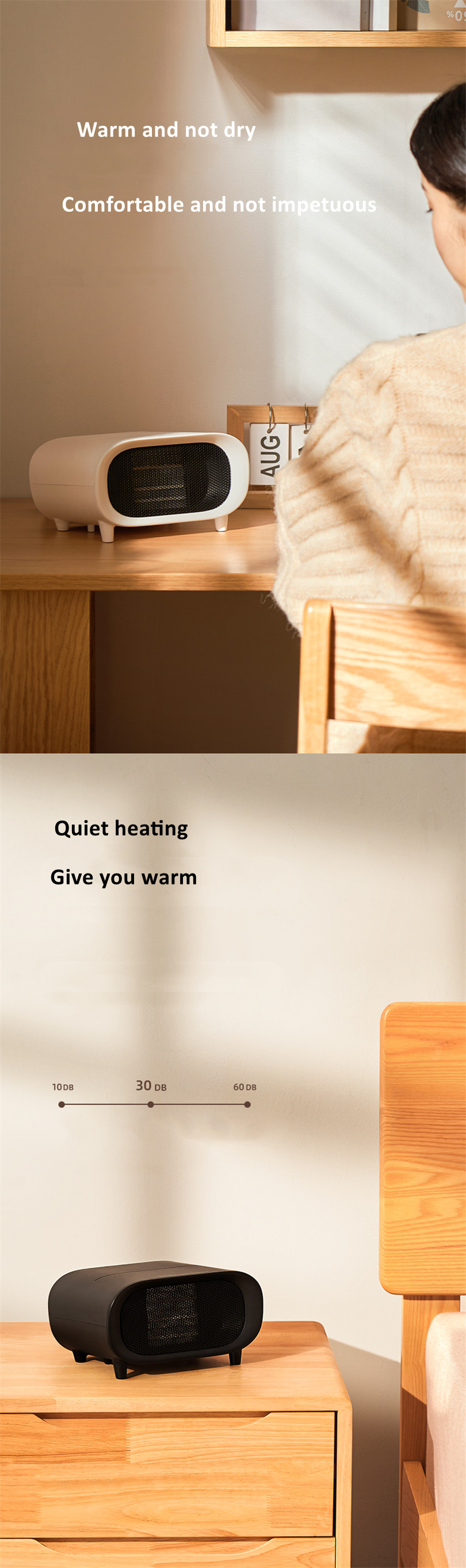 Factory Wholesale OEM Custom USB Mini Heater Simple Design Desktop Electric Heater Fan Winter Portable Heating Heaters
