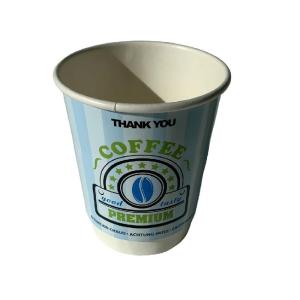 Quality Water Based 8oz Double Wall Cups Disposable Compostable Paper Cup Lightweight wholesale