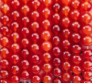 Quality Red Agate 8mm Natural Carnelian Gemstone Round Beads For Party Jewelry wholesale