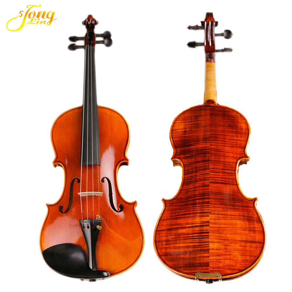 professional grade Violin Flame Maple Violin For Sale German old violin 4/4 china factory Why is China the largest manuf