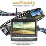 Night Vision 10m Car Rear View Camera Truck DVR 7 Inch IPS Screen