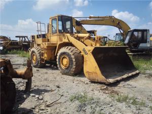 Quality 966E Used CAT Loaders , 24V Compact Wheel Loader 4 Forward / Reverse Gears wholesale
