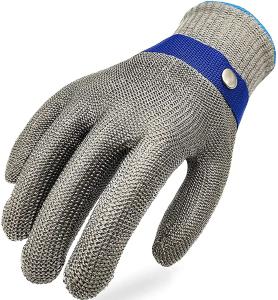 Quality SLaughter Safety Cut Resistant Metal Mesh Gloves 225g Food Grade wholesale
