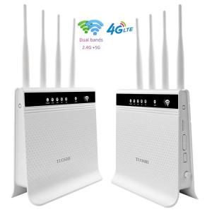 Quality OEM CAT4 CAT6 32 Users Dual Band 4G LTE WIFI Router Unlock 1200mbps Band Lock CPE wholesale
