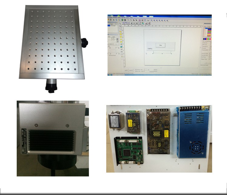 bolt head fiber laser marking machine 20w metal