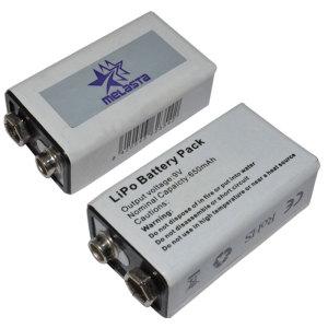 Quality 9V 650mAh Mini Lithium Polymer Battery Pack With CE , ROHS wholesale