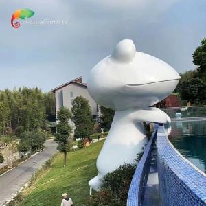 Quality Theme Water Park Fiberglass Animatronic Frog Statue weather resistance wholesale