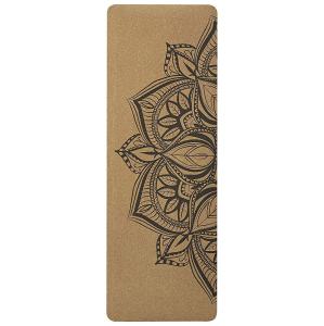 Quality Custom Pattern Cork Yoga Mat , Lightweight Rubber Yoga Mat wholesale
