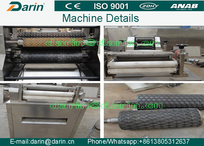 3D Compound Fried puff extruder machine with single screw extruder food processing
