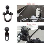 GPS 2.4A Aluminum ABS X Claw Motorcycle Phone Mount 0.6KG Weight