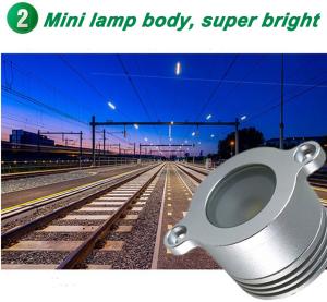 Quality Mini 1W Led Handrail Railing light 12V Low Voltage IP67 Recessed Outdoor Spotlights Stair Lights Bridge Landscape Lighti wholesale