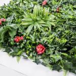 Anti UV Plastic Artificial Green Walls Hedge Boxwood Panels Plant Vertical For