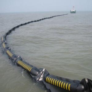 Quality Inflatable Rubber boom Oil Spill Containment Floating Silt Curtain wholesale