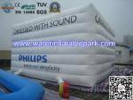 PVC Promotion Inflatable Air Tent 4 Seams Stitching With Logo Printing